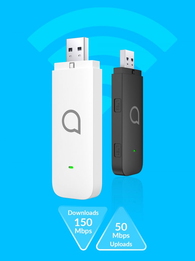 Chiavetta Internet 4G Alcatel Link Key IK41VE1 - LTE CAT.4, Fino A 150 Mbps, Nero - Foto 2